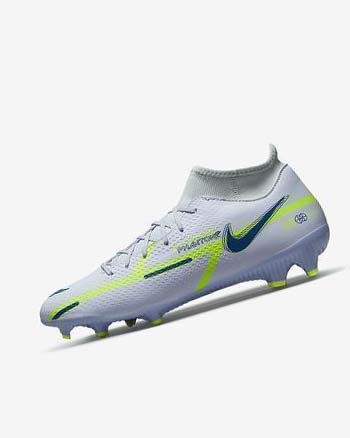 Nike Phantom GT2 Academy Dynamic Fit MG Grises Azules Claro Azules Oscuro | MX 4499